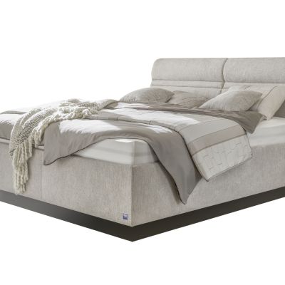 Polsterbett EM Select – mit Lattenrost, ohne Matratzen , Liegefläche ca. 180×200 cm, Stoff, beige