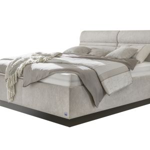 Polsterbett EM Select – mit Lattenrost, ohne Matratzen , Liegefläche ca. 180×200 cm, Stoff, beige
