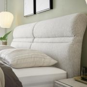 Polsterbett EM Select – mit Lattenrost, ohne Matratzen , Liegefläche ca. 180×200 cm, Stoff, beige