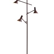 Stehleuchte – BH ca. 59×171 cm, Burgunderrot