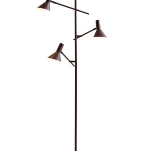 Stehleuchte – BH ca. 59×171 cm, Burgunderrot