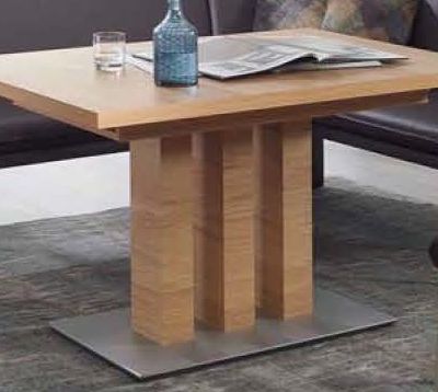 Esstisch EM 8310 – LB ca. 130×75 cm, Wildeiche natur lackiert