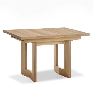Esstisch EM 8310 – ausziehbar, LB ca. 120×80 cm, Wildeiche lackiert
