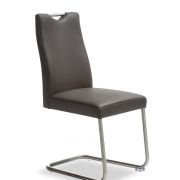 Freischwinger EM 8310 – Leder, Dunkelbraun
