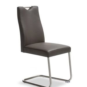 Freischwinger EM 8310 – Leder, Dunkelbraun