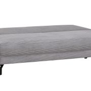 Schlafsofa Salema – 3-Sitzer mit Schlaffunktion (Liegefläche ca. 150x200cm), Stoff, Hellgrau