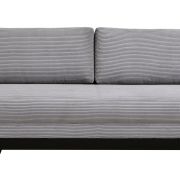 Schlafsofa Salema – 3-Sitzer mit Schlaffunktion (Liegefläche ca. 150x200cm), Stoff, Hellgrau
