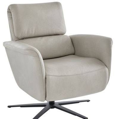 Relaxsessel Rafaela 2.0 – Kopfteil, Rückenlehne und Fußteil verstellbar, Leder, Champagner