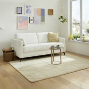 Schlafsofa Laredo – 2,5-Sitzer inkl. Schlaffunktion, Stoff, Offwhite