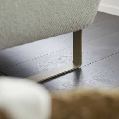 Ecksofa Leona – 2,5-Sitzer mit Ecke rechts, Stoff, Creme