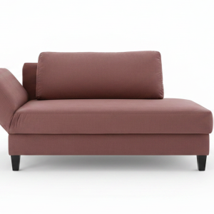 Schlafsofa Beluso – Ausrichtung links inkl. Schlaffunktion und Bettkasten, Stoff, Weinbeere