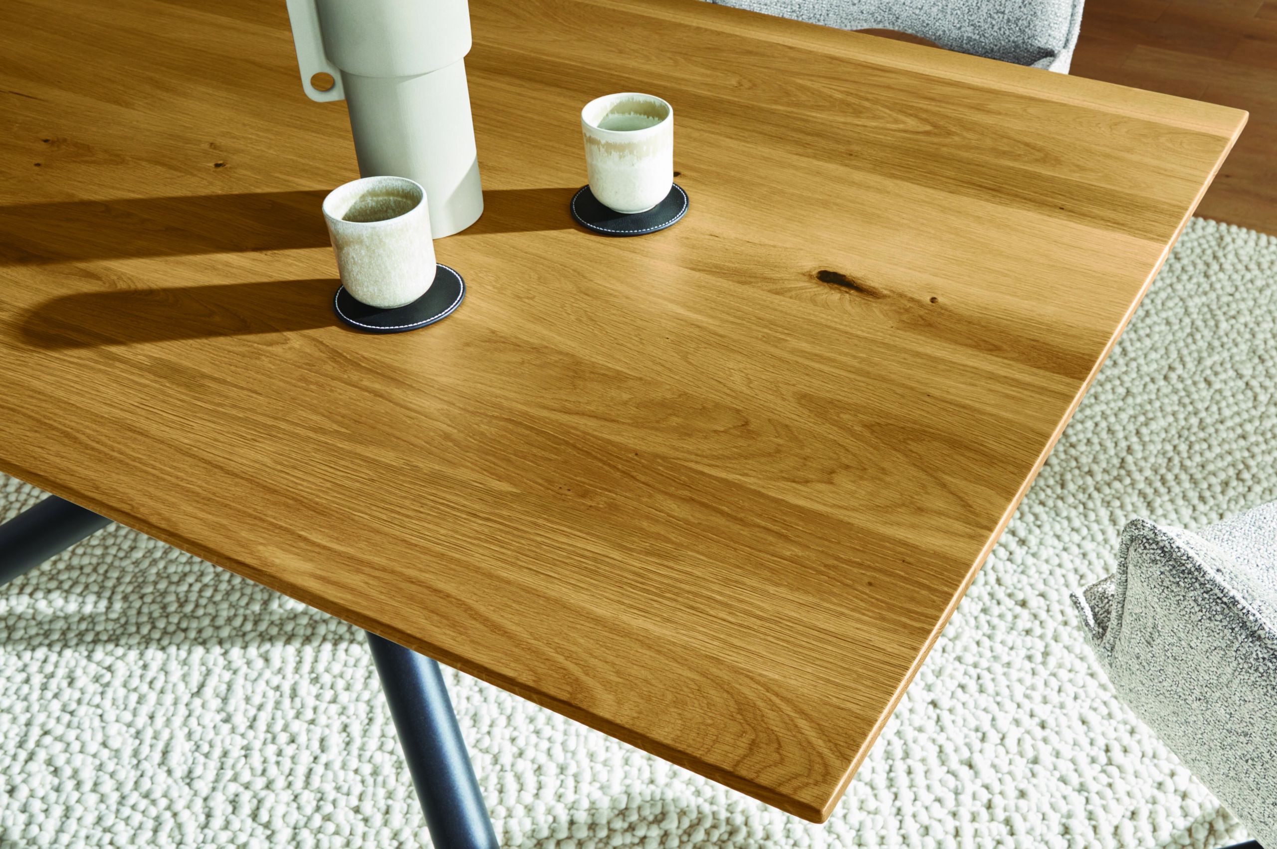 Esstisch Tineo – LB ca. 180 x 90 cm, Charaktereiche massiv