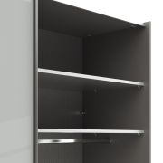 Schwebetürenschrank Marbella – B. ca. 200cm, Glas, Weiß