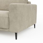 Ecksofa Solero 2.0 – Longchair mit 1,5-Sitzer rechts, Stoff, Sand