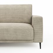 Ecksofa Solero 2.0 – Longchair mit 1,5-Sitzer rechts, Stoff, Sand