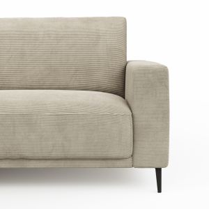 Ecksofa Solero 2.0 – Longchair mit 1,5-Sitzer rechts, Stoff, Sand