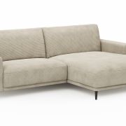 Ecksofa Solero 2.0 – 1,5-Sitzer mit Longchair rechts, Stoff, Sand