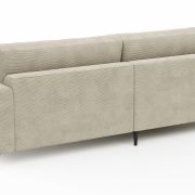 Ecksofa Solero 2.0 – Longchair mit 1,5-Sitzer rechts, Stoff, Sand