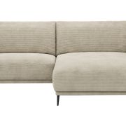 Ecksofa Solero 2.0 – 1,5-Sitzer mit Longchair rechts, Stoff, Sand