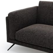 Sofa Valdemoro – 3-Sitzer, Stoff, Anthrazit