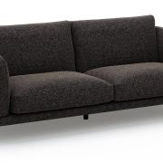 Sofa Valdemoro – 3-Sitzer, Stoff, Anthrazit