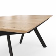 Esstisch Dinner – ausziehbar, LB ca. 180×100 cm, Eiche massiv