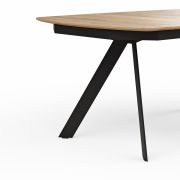 Esstisch Dinner – ausziehbar, LB ca. 220×100 cm, Eiche massiv