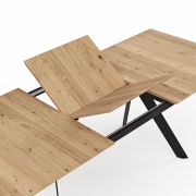 Esstisch Dinner – ausziehbar, LB ca. 180×100 cm, Eiche massiv