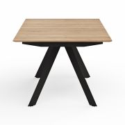 Esstisch Dinner – ausziehbar, LB ca. 180×100 cm, Eiche massiv