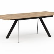 Esstisch Dinner – ausziehbar, LB ca. 180×100 cm, Eiche massiv