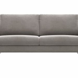 Sofa Gotera – 3-Sitzer inkl. Rückenlehne verstellbar, Stoff, Nougat