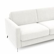 Schlafsofa Laredo – 2,5-Sitzer inkl. Schlaffunktion, Stoff, Offwhite
