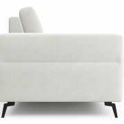 Schlafsofa Laredo – 2,5-Sitzer inkl. Schlaffunktion und Armlehne klappbar, Stoff, Offwhite