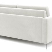 Schlafsofa Laredo – 2,5-Sitzer inkl. Schlaffunktion, Stoff, Offwhite