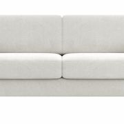 Schlafsofa Laredo – 2,5-Sitzer inkl. Schlaffunktion und Armlehne klappbar, Stoff, Offwhite