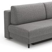 Schlafsofa Salema – 3-Sitzer mit Schlaffunktion (Liegefläche ca. 140×200 cm), Stoff, Graphit