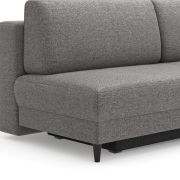 Schlafsofa Salema – 3-Sitzer mit Schlaffunktion (Liegefläche ca. 140×200 cm), Stoff, Graphit