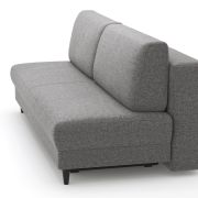Schlafsofa Salema – 3-Sitzer mit Schlaffunktion (Liegefläche ca. 140×200 cm), Stoff, Graphit