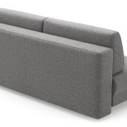 Schlafsofa Salema – 3-Sitzer mit Schlaffunktion (Liegefläche ca. 140×200 cm), Stoff, Graphit