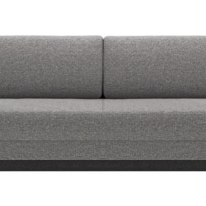Schlafsofa Salema – 3-Sitzer mit Schlaffunktion (Liegefläche ca. 140×200 cm), Stoff, Graphit
