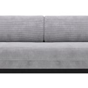 Schlafsofa Salema – 3-Sitzer mit Schlaffunktion (Liegefläche ca. 150x200cm), Stoff, Hellgrau