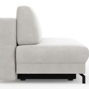 Schlafsofa Salema – 3-Sitzer mit Schlaffunktion (Liegefläche ca. 150x200cm), Stoff, Weiß