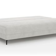 Schlafsofa Salema – 3-Sitzer mit Schlaffunktion (Liegefläche ca. 140×200 cm), Stoff, Weiß