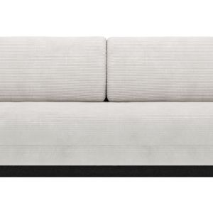Schlafsofa Salema – 3-Sitzer mit Schlaffunktion (Liegefläche ca. 140×200 cm), Stoff, Weiß