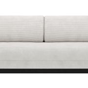 Schlafsofa Salema – 3-Sitzer mit Schlaffunktion (Liegefläche ca. 150x200cm), Stoff, Weiß