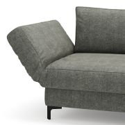 Schlafsofa Verano – Ausrichtung links inkl. Schlaffunktion und Bettkasten, Stoff, Grün