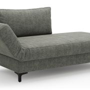 Schlafsofa Verano – Ausrichtung links inkl. Schlaffunktion und Bettkasten, Stoff, Grün