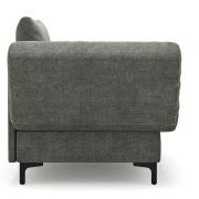Schlafsofa Verano – Ausrichtung links inkl. Schlaffunktion und Bettkasten, Stoff, Grün