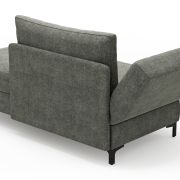 Schlafsofa Verano – Ausrichtung links inkl. Schlaffunktion und Bettkasten, Stoff, Grün