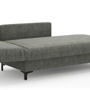 Schlafsofa Verano – Ausrichtung links inkl. Schlaffunktion und Bettkasten, Stoff, Grün